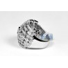 18K White Gold 1.21 ct Diamond Openwork Vintage Ring