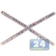 14K Yellow Gold 0.33 ct Diamond Womens Criss Cross Ring