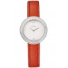 F350024073 Fendi My Way Steel White Dial Red Leather 28 mm Watch