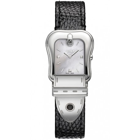 Fendi B.Fendi Black Lizard Leather Watch F382024511D1