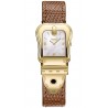 Fendi B.Fendi Yellow Gold Brown Leather Watch F382424522D1