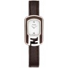 F312024021D1 Fendi Chameleon Brown Enamel Steel Case Watch 18mm