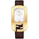 Fendi Chameleon Diamond Gold Leather Watch F300434521C1