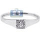 18K White Gold 0.13 ct Diamond Womens Engagement Solitaire Ring