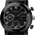 Gucci G-Chrono Black Ceramic Mens Watch YA101352