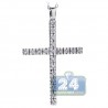Womens Diamond Cross Pendant Necklace 18K White Gold 0.50ct
