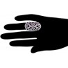 18K Rose Gold 1.82 ct Diamond Womens Filigree Ring