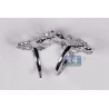 18K White Gold 1.00 ct Diamond Womens Double Ring