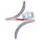 18K Rose Gold 0.30 ct Diamond Womens Bypass Ring