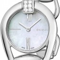 Gucci Horsebit Bangle Bracelet Womens Diamond Watch YA139504