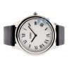 F250014011 Fendi Classico Large Round White Dial Steel Watch 40mm