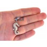 Womens Diamond Seahorse Fish Pendant 14K Yellow Gold 1.23ct