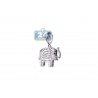 Womens Diamond Baby Elephant Pendant 14K White Gold 0.96ct 