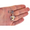 Womens Diamond Sea Turtle Animal Pendant 14K Yellow Gold 0.87ct