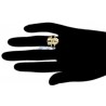 10K Yellow Gold Jesus Christ Head Womens Ring