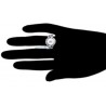 18K White Gold 1.03 ct Diamond 10 mm Pearl Knot Ring