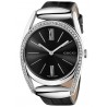 Gucci Horsebit Diamond Black Leather Womens Watch YA139403