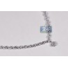 Womens Diamond Lariat Drop Necklace 14K White Gold 3.94ct 17"