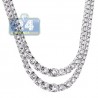 Womens Diamond Layered Tennis Necklace 18K White Gold 8.13ct
