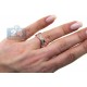 14K Rose Gold 0.50 ct Princess Diamond Crossed Band Ring
