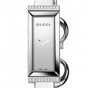 Gucci G-Frame Bangle Diamond Steel Womens Watch YA127505