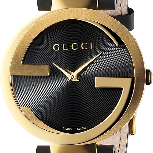 gucci interlocking watch gold
