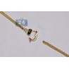 Womens Diamond Handcuffs Necklace 18K Two Tone Gold 0.55ct 24"