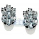 925 Sterling Silver 3.50 ct Blue Topaz Womens Stud Earrings