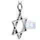 Oxidized 925 Sterling Silver Star of David Jewish Pendant