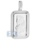 PAMP Suisse 5 Gram Fine Silver Fortuna Bar Diamond Frame Pendant