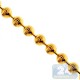 Yellow Gold Sterling Silver Army Moon Cut Bead Chain 2 mm