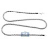 925 Sterling Silver Mens Popcorn Chain 4 mm 20 22 inches