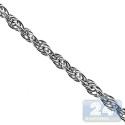 925 Sterling Silver French Rope Womens Chain 2.5 mm