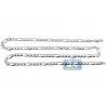Sterling Silver Solid Figaro Mens Chain 5 mm 22 24 28 30 inch