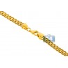 Yellow 925 Silver Hollow Franco Mens Chain 4 mm 24 26 28 36 inch