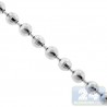 Sterling Silver Army Diamond Cut Mens Bead Chain 3 mm All Sizes
