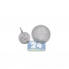 925 Sterling Silver Virgo Zodiac Sign Round Medallion Pendant