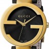 Gucci Interlocking Latin Grammy Mens Gold Steel Watch YA133208