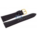 Hadley Roma Matte Black Alligator Leather Watch Band MS823