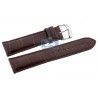 Hadley Roma Matte Brown Genuine Alligator Leather Watch Strap MS824