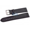 Hadley Roma Black Saddle Leather Watch Band 22 mm MS851