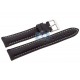 Hadley Roma Black Genuine Leather Watch Band MSM891