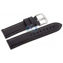Hadley Roma Black Calfskin Leather Watch Band MS2036