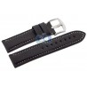 Hadley Roma Black Calfskin Leather Watch Strap 22 mm MS2036