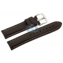 Hadley Roma Brown Calfskin Leather Watch Band MS2036