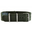Hadley Roma Military Green Nylon Watch Band MS4210