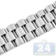 Hadley Roma Satin Wide Link Steel Watch Band MB9036-W
