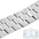 Hadley Roma Shiny Solid Link Steel Watch Band MB4516-W
