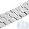 Hadley Roma Shiny Solid Link Steel Watch Band MB4516-W