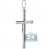 Sterling Silver Jesus Christ Large Crucifix Cross Mens Pendant